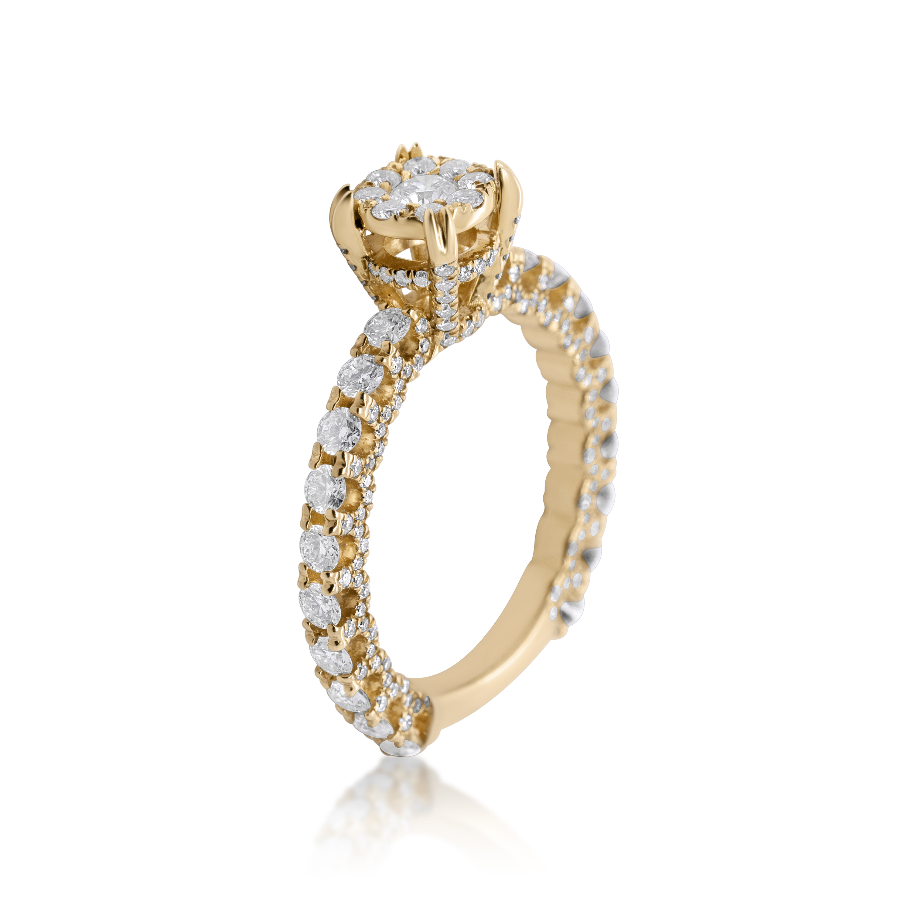 Diamond Ring 1.45 ct. 14K Yellow Gold